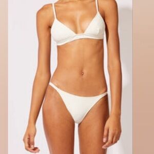 Solid & Striped Cream Bikini